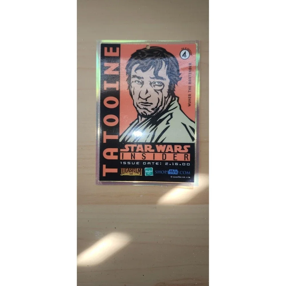 STAR WARS CELEBRATION 1 Badge PROMO Insider Magazine Wuher Cantina Bartender Vtg